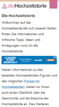 Mobile Screenshot of die-hochzeitstorte.de